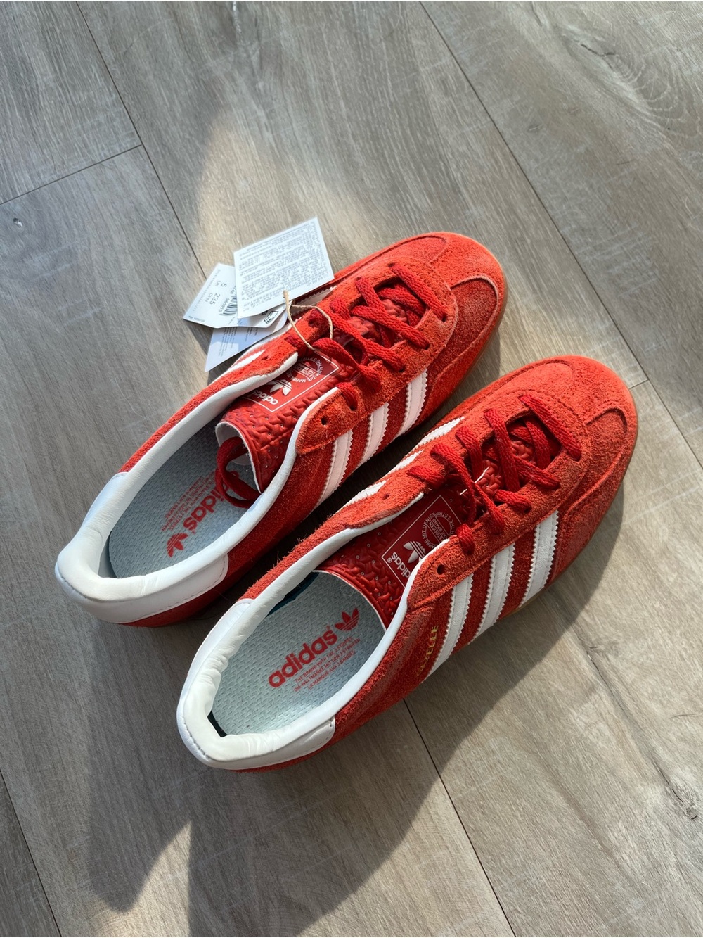 adidas gazelle red (brand new with tags)